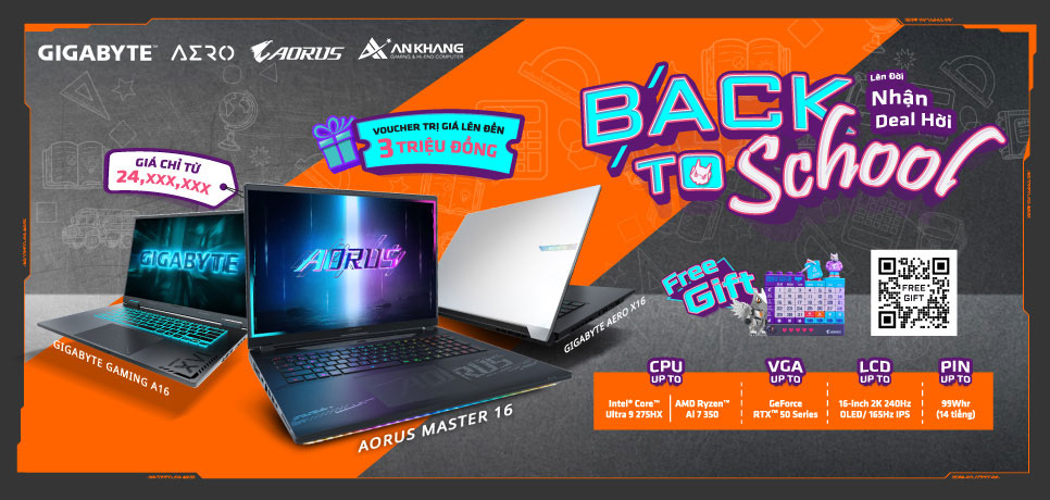 [Gigabyte Back To School 2025]: Lên Đời Nhận Deal Hời