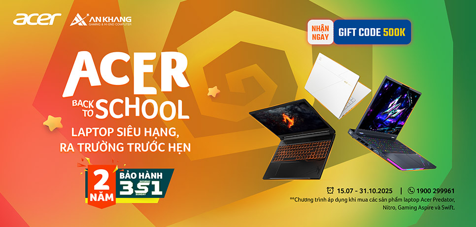 Acer Back To School 2025: Laptop Siêu Hạng - Ra Trường Trước Hẹn