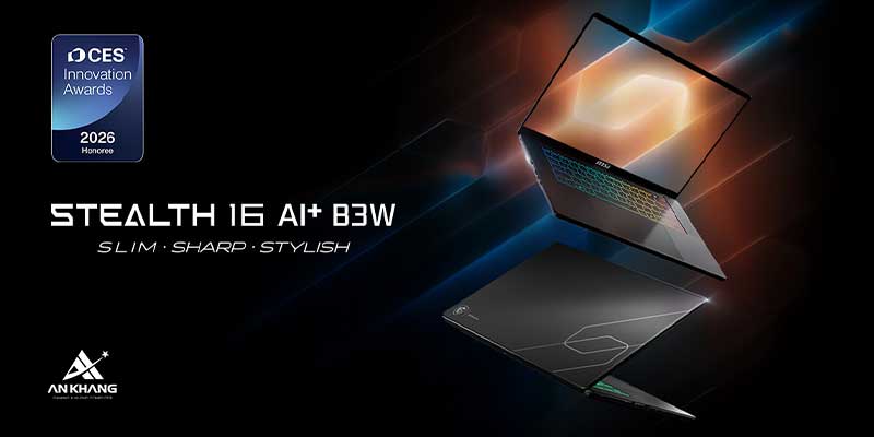 Stealth 16 AI+ sở hữu hiệu năng khủng cùng thiết kế cực ấn tượng