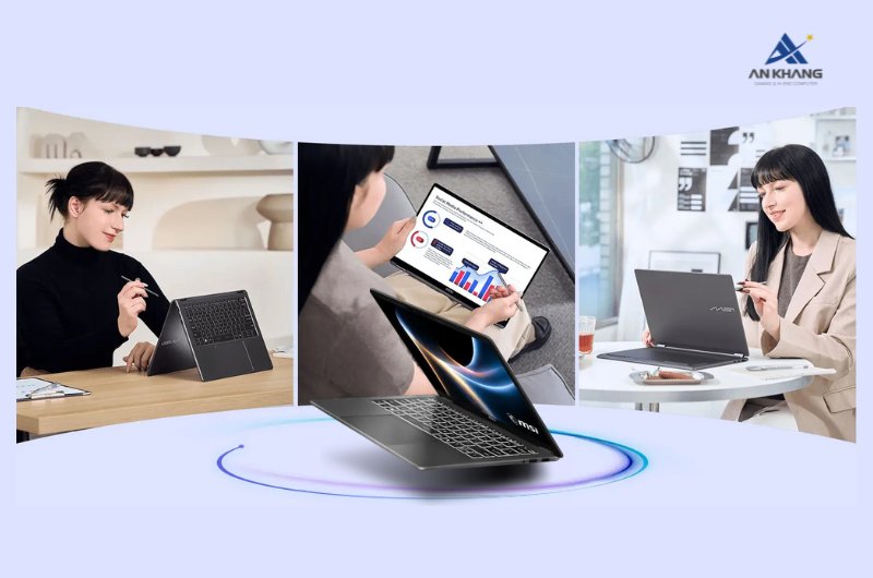 Laptop MSI Prestige năm nay có thêm phiên bản Flip xoay gập linh hoạt