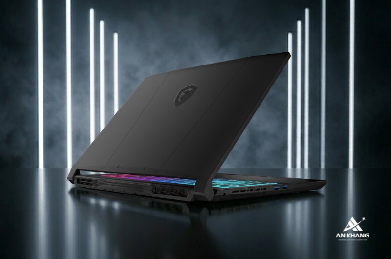Laptop MSI Katana 15 HX B14WGK 022VN sở hữu thiết kế tối giản, bản lề mở 180 độ linh hoạt