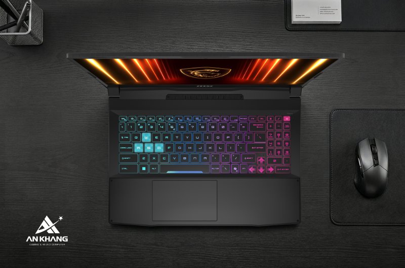 Laptop MSI Katana 15 HX B14WGK 022VN cho trải nghiệm tương tác tương đối hoàn thiện