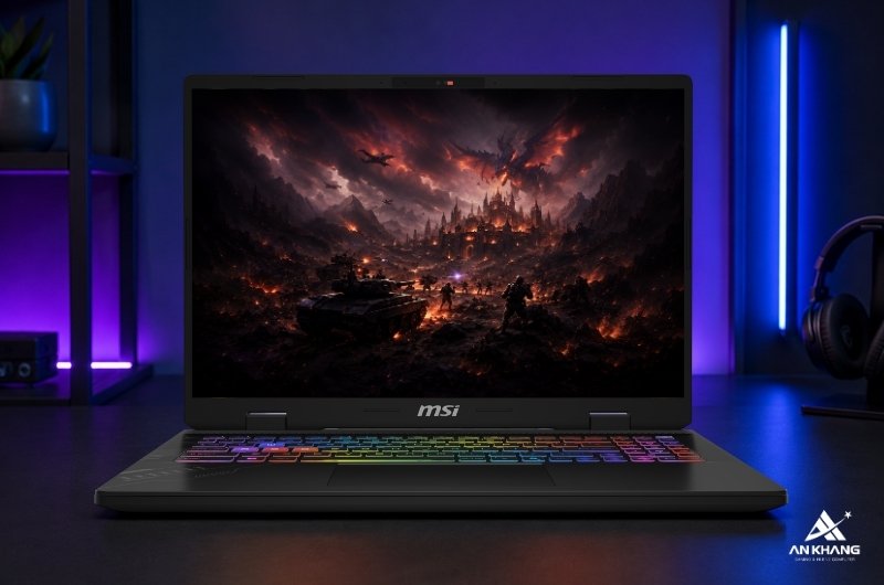 MSI Crosshair 16 HX AI D2XWFKG-036VN nâng cấp chất lượng hiển thị với màn hình 240Hz chuẩn màu 100% DCI-P3
