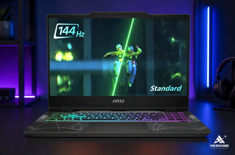 Laptop gaming MSI Cyborg 15 B13WFKG-658VN hiển thị mượt mà với màn hình 144Hz